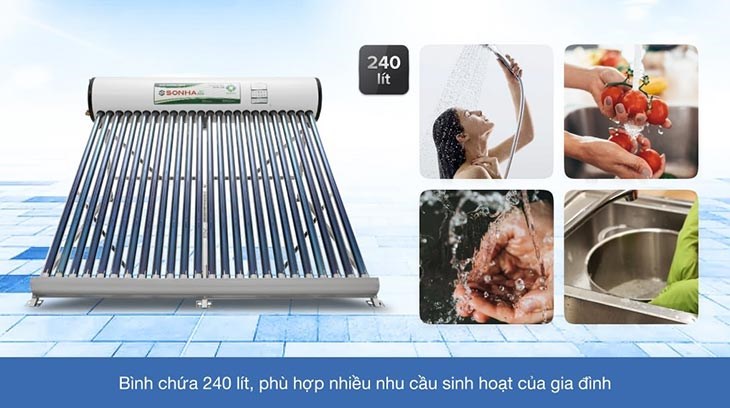 máy nước nóng năng lượng mặt trời Sơn Hà