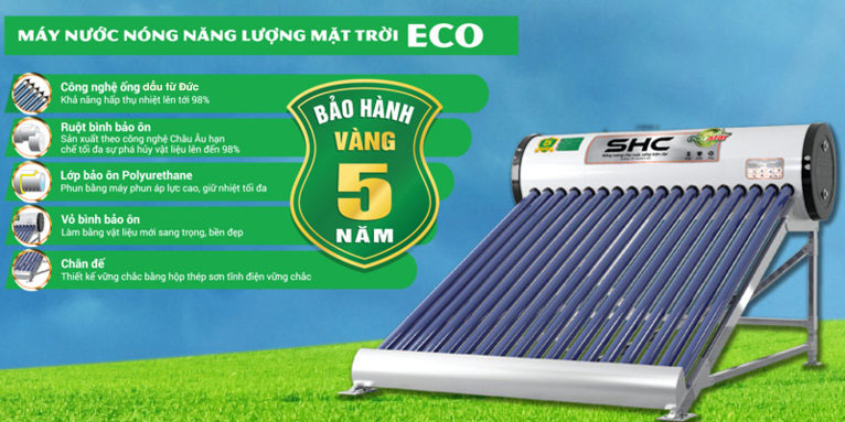 may nuoc nong nang luong mat troi ecoplus ong dau 180l