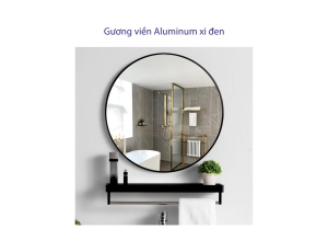 GƯƠNG VIỀN ALUMINUM XI ĐEN TRÒN SHC 007