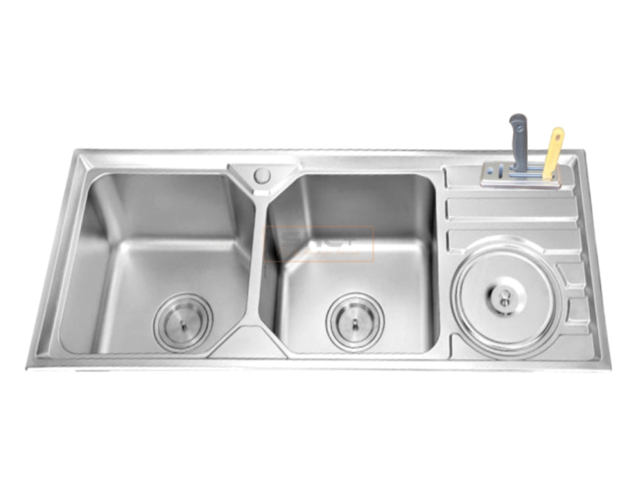 CHẬU RỬA CHÉN INOX ĐÔI SHC003