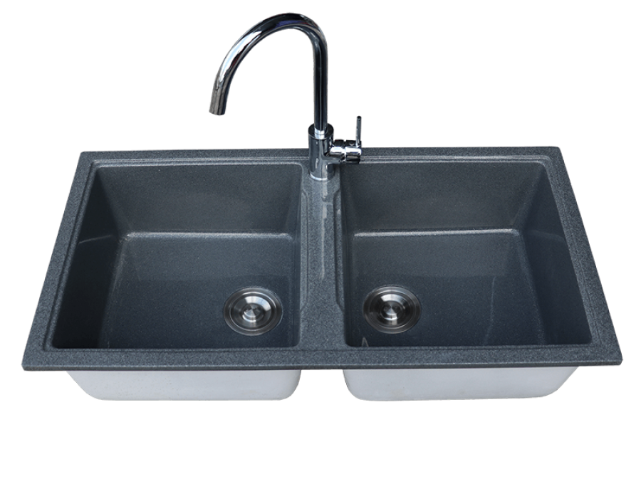 Chậu Rửa Chén Đá Nhân Tạo 2 Hộp Đều CL - 002