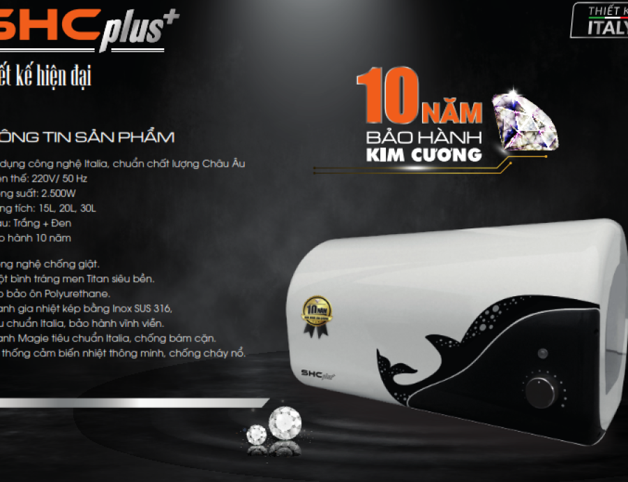 Bình nước nóng Sơn hà SHC PLUS 30L